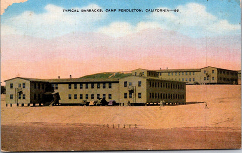 CA, CAMP PENDLETON - Typical Barracks postcard - E23531