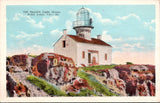 CA, POINT LOMA - Old Spanish Light House, man closeup postcard - E23534