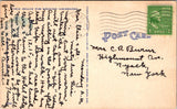 NJ, Ocean Grove - Wesley Lake, the Terrace - 1946 postcard - E23539