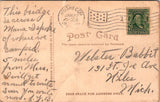 MI, MUSKEGON - Floating bridge, horse and wagon postcard - E23580