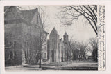 MA, LEOMINSTER - West St Church, bldgs - flag killer cancel from Leominster - E2