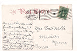 MA, LEOMINSTER - West St Church, bldgs - flag killer cancel from Leominster - E2