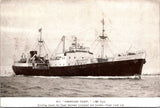Ship Postcard - HIBERNIAN COAST, MV closeup postcard - E23638