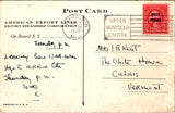Ship Postcard - American Export Lines; SS Excelsior, Exarch or Exilona postcard