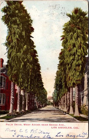 CA, LOS ANGELES - West Adams near Grand Ave postcard - F03006