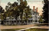 MA, Stockbridge - Red Lion Inn - fire escape - E A Benjamin pub postcard