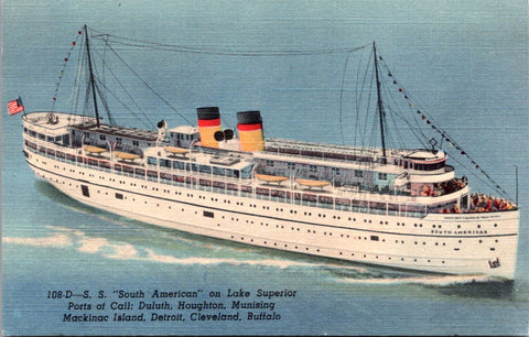Ship Postcard - SOUTH AMERICAN, SS postcard - F17071