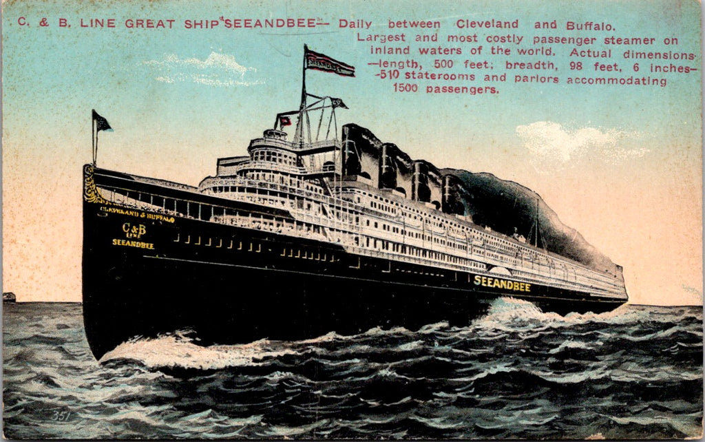 Ship Postcard - SEEANDBEE, Steamer postcard - F17149