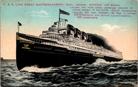 Ship Postcard - SEEANDBEE, Steamer postcard - F17149
