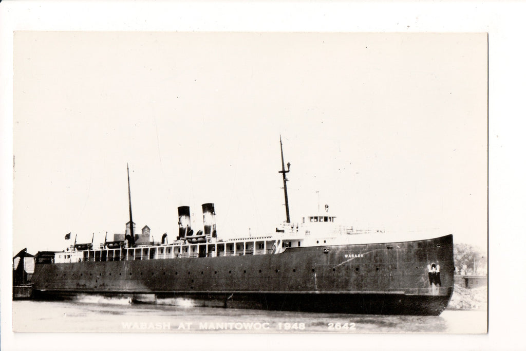 Ship Postcard - WABASH RPPC postcard - F17361