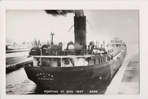 Ship Postcard - PONTIAC RPPC postcard - F17362