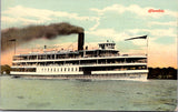 Ship Postcard - COLUMBIA ferry closeup - 1911 postcard - F17370