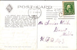 MI, DETROIT - Woodward Ave Landing, Belle Isle Steamer postcard - F17396