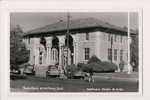 CA, WILLOWS - Post Office - Eastman Studio real photo postcard - F23030
