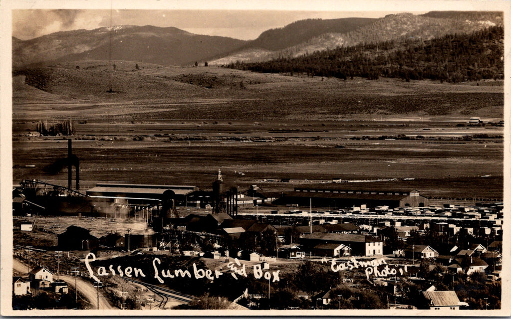 CA, SUSANVILLE - Lassen Lumber and Box - Real Photo Postcard - F23034