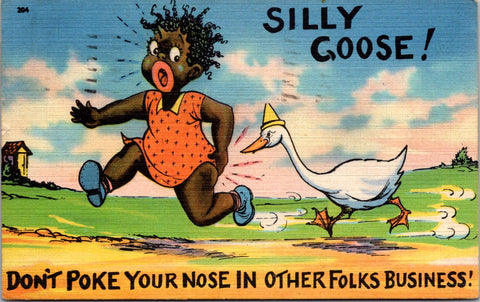 Black Americana - Vintage African American postcard - F23112