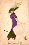 People - Female postcard - Young woman, LA PARISIENNE de 1911 - F23133