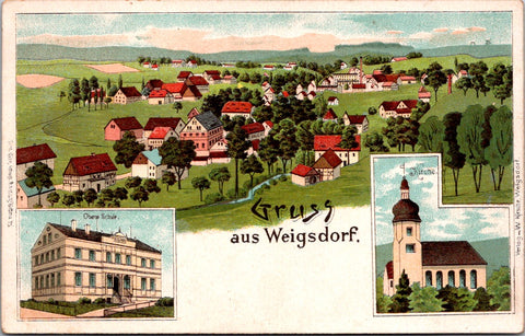 Foreign postcard - WEIGSDORF, Germany - Gruss aus - F23158