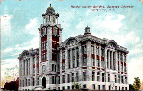 NY, SYRACUSE - Syracuse University, Natural History Bldg postcard - G03027