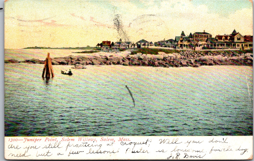 MA, Salem - Juniper Point, Salem Willows, buildings - 1908 postcard - G03142