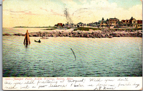 MA, Salem - Juniper Point, Salem Willows, buildings - 1908 postcard - G03142