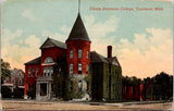 MI, YPSILANTI - Cleary Business College, ivy covered bldg postcard - G03384