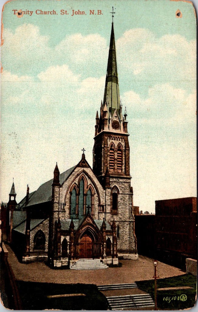 Canada - ST JOHN, NB - Trinity Church postcard - G06128