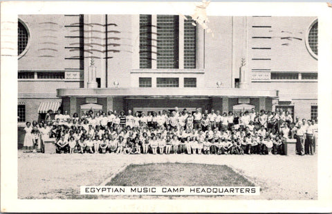 IL, Du Quoin Illinois - Egyptian Music Camp Headquarters State Fairgrounds postc