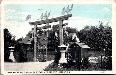 MI, Port Huron - Gateway to Lake Huron Camp WBA postcard - G17232