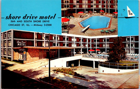 IL, CHICAGO - Shore Drive Motel, 56th & So Shore Drive postcard - G18017