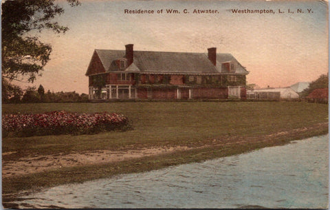 NY, WESTHAMPTON - Wm C Atwater residence in Long Island postcard - GR0017