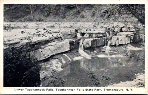 NY, TRUMANSBURG - lower Taughannock Falls - vintage postcard - GR0047