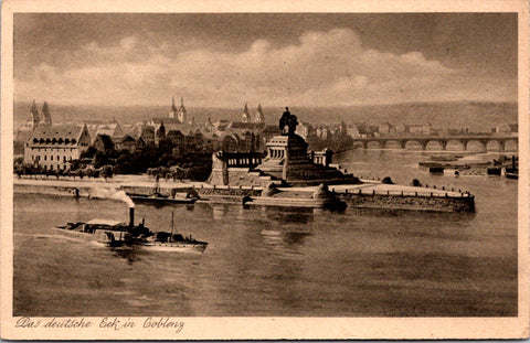 Foreign postcard - COBLENZ, Germany - City, bridge, monument - GR0241