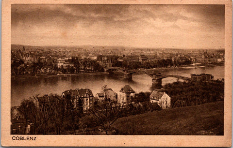 Foreign postcard - COBLENZ, Germany - bldgs, bridge, river - GR0242