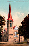 CA, Stockton - Central M E Church - Edw H Mitchell postcard - I03050