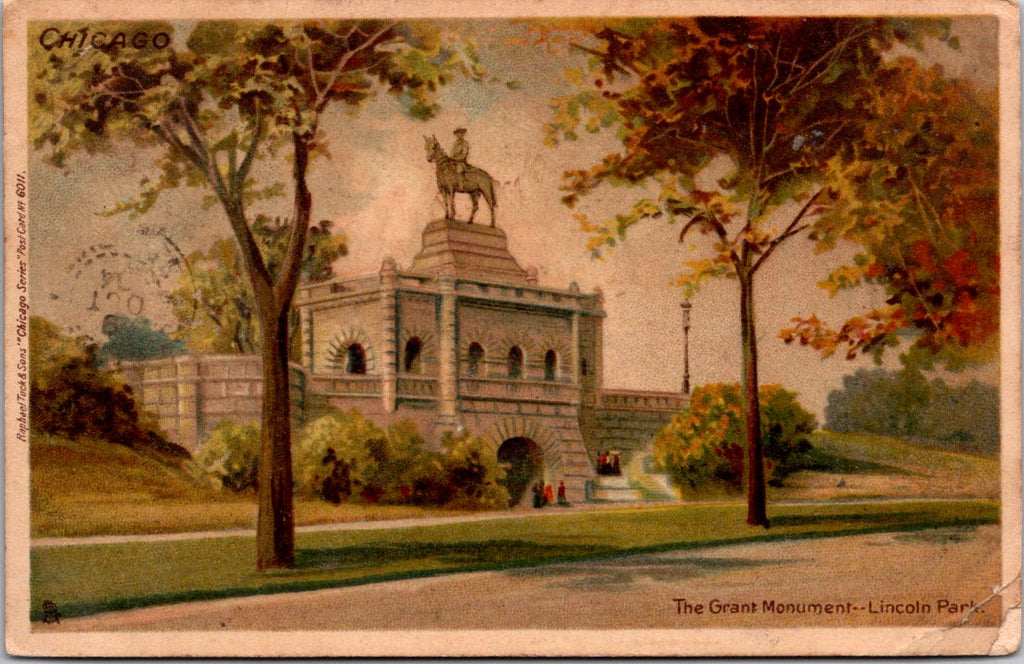 IL, CHICAGO - Lincoln Park - Grant Monument postcard - I04061