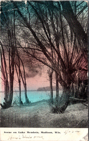 WI, MADISON - Lake Mendota scene postcard - I04139