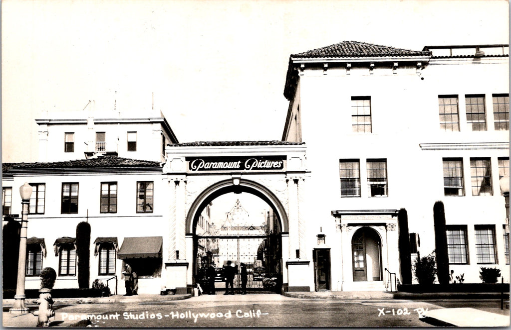 CA, Hollywood - Paramount Pictures Studios building - RPPC - I04144