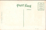 WI, Milwaukee - Grand Ave Boulevard, Church, trolley, lamp post postcard - J0317
