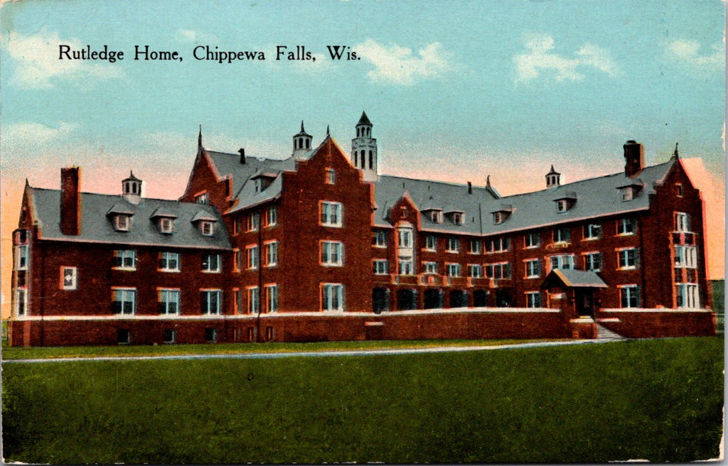 WI, CHIPPEWA FALLS - Rutledge Home -E C Kropp postcard - J03205