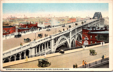 OH, Cleveland - Superior Avenue bridge, C E Taft,  Osborn, Erie Station - J04039