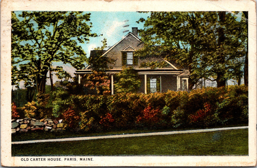 ME, Paris - Old Carter House closeup @1938 (original SOLD) J06146