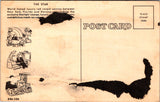 Plane postcard - NATIONAL - Airlines of the Stars, close up postcard - JJ0590