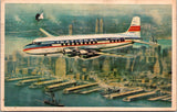 Plane postcard - NATIONAL - Airlines of the Stars, close up postcard - JJ0590