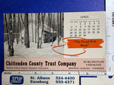 VT, Burlington - Chittenden County Trust Co - 1952 Calendar Blotter - JJ0870