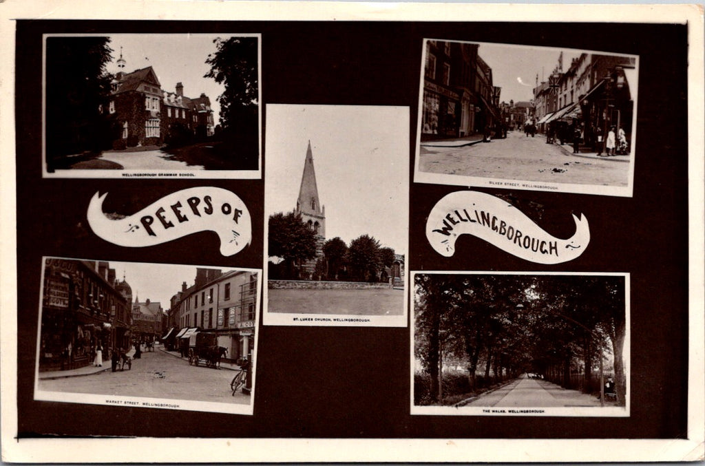 Foreign postcard - WELLINGBOROUGH, UK England multi view postcard - JR0039