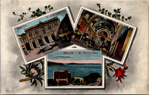 Foreign postcard - MALTA, Europe multi view postcard - JR0073