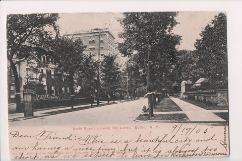 NY, BUFFALO - Lenox and North St - @1905 postcard - K03119