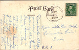 MI, Constantine - water running over dam - 1916 postcard - K03191