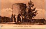 MA, WORCESTER - Institute Park Tower - Sepia colored postcard - K03210